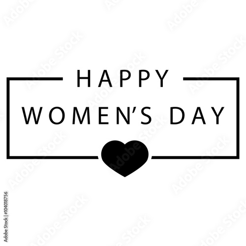 Text in the frame - Women's Day