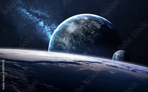 Fototapeta Naklejka Na Ścianę i Meble -  Infinite space background with nebulas and stars. This image elements furnished by NASA