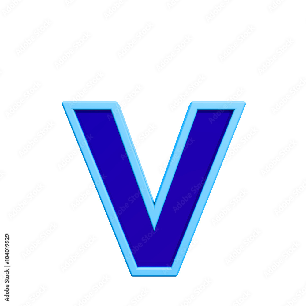 One lower case letter from blue glass with frame alphabet set, isolated on white. Computer generated 3D photo rendering. One lower case letter from blue glass with frame alphabet set, isolated on white. Computer generated 3D photo rendering.