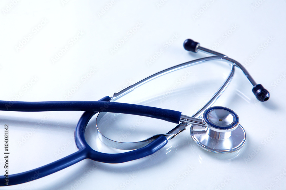 Medical stethoscope in white background Medical stethoscope in white background