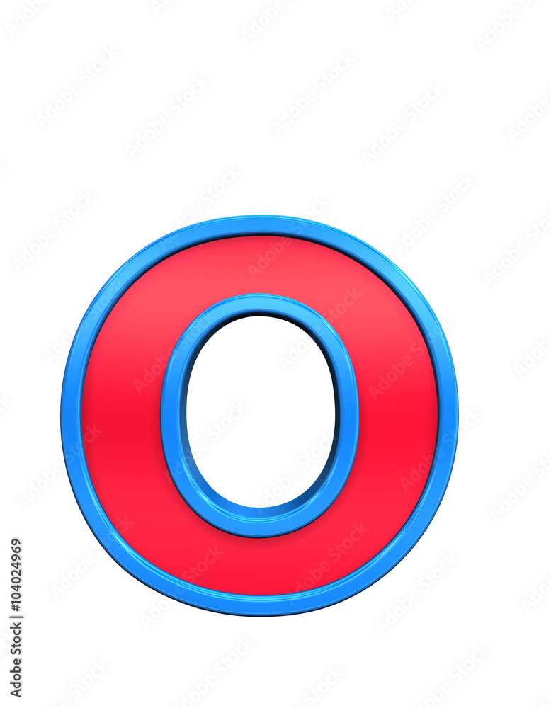 One lower case letter from red glass with blue frame alphabet set, isolated on white. Computer generated 3D photo rendering. One lower case letter from red glass with blue frame alphabet set, isolated on white. Computer generated 3D photo rendering.