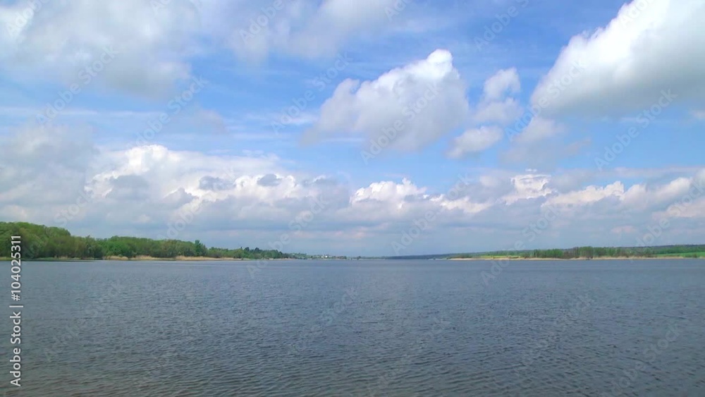 Water surface. traffic on the river . View from the boat Water surface. traffic on the river . View from the boat