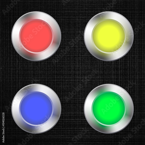 Led light bulb set. Vector ...