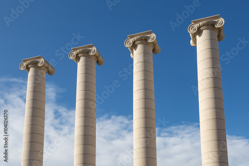 Four columns - les quatre columnes in Barcelona photo