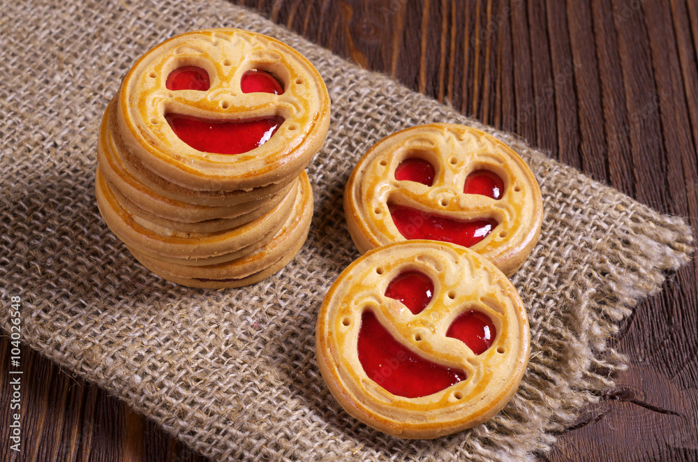 Sweet cookies with jelly Sweet cookies with jelly