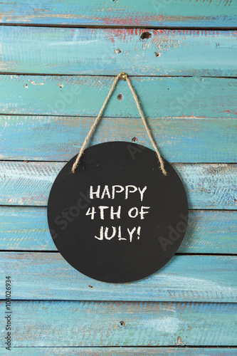 Independence Day Chalk Sign