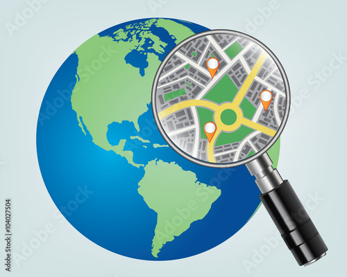 Illustration for navigation map
