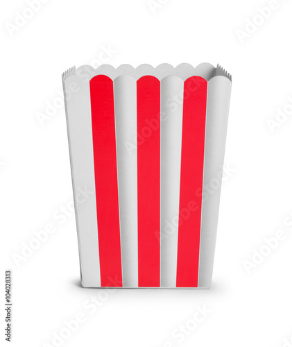 Free Download empty cardboard popcorn cup isolated on white background - GFXLoad