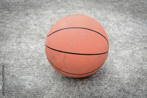 Basketball on cement floor © buraratn