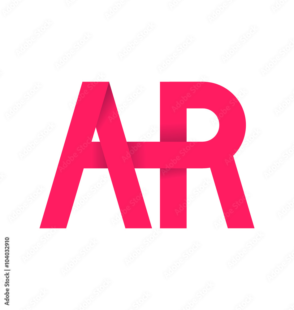 moderm minimalis initial logo AR moderm minimalis initial logo AR