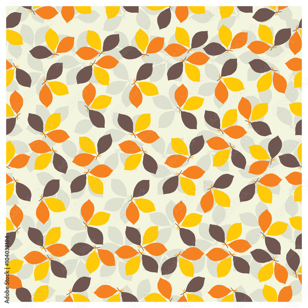 Leaves,fruits and Flowers seamless pattern Leaves,fruits and Flowers seamless pattern