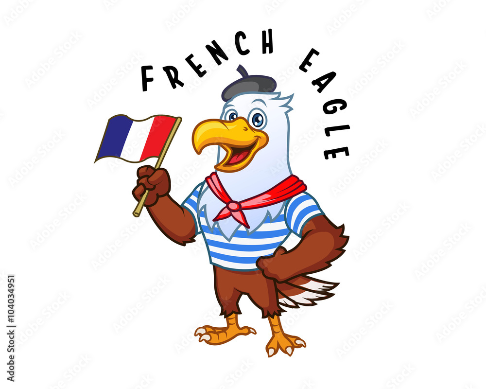 Obraz premium French Eagle Mascot