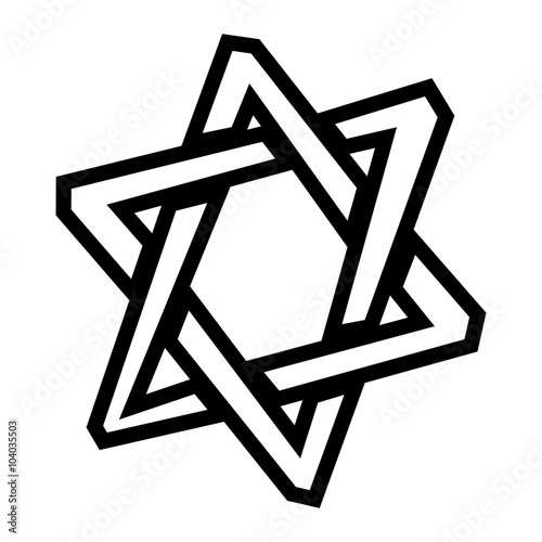 Star of David vector icon