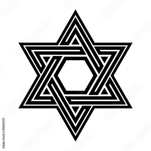 Star of David vector icon