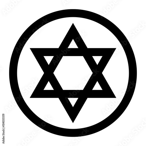 Star of David vector icon