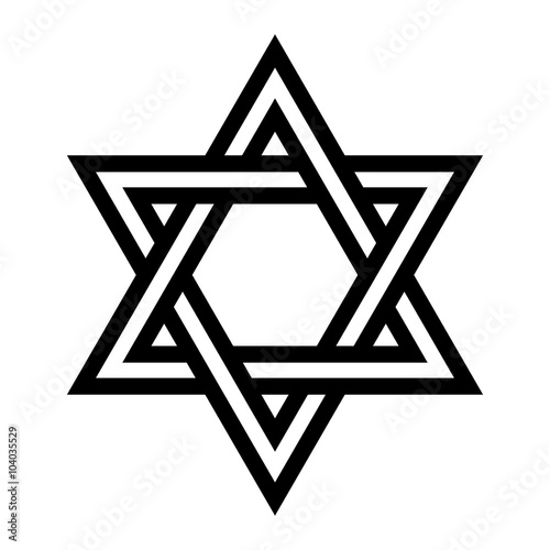Star of David vector icon