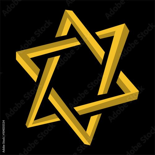 Star of David vector icon