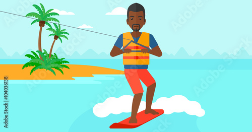 Professional wakeboard sportsman.