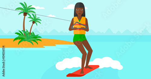 Professional wakeboard sportswoman.
