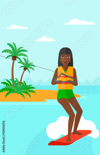 Professional wakeboard sportswoman.