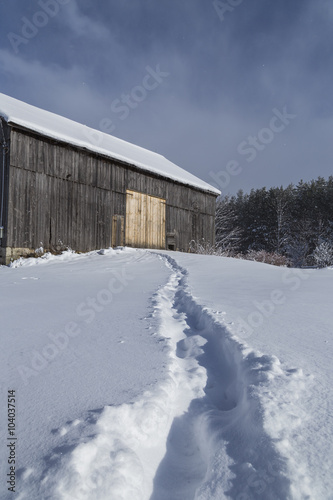 Early Winter Season Landscape Scene on Sunny Day after Fresh Sno © Chris Gardiner