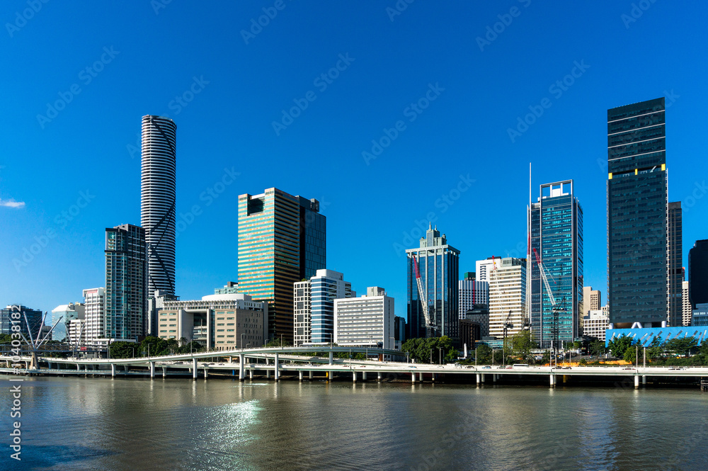 Cityscape with skyscrapers at daytime