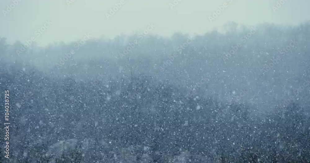 Heavy winter snow storm - dramatic weather cold climate nature background. 4K video footage cinematic. Heavy winter snow storm - dramatic weather cold climate nature background. 4K video footage cinematic.
