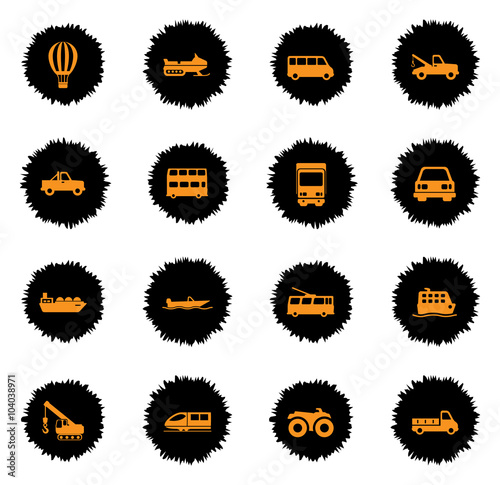 Transportation simply icons