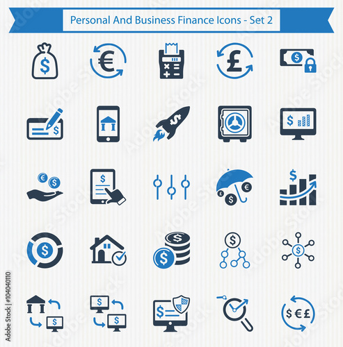 Personal & Business Finance Icons - Set 2