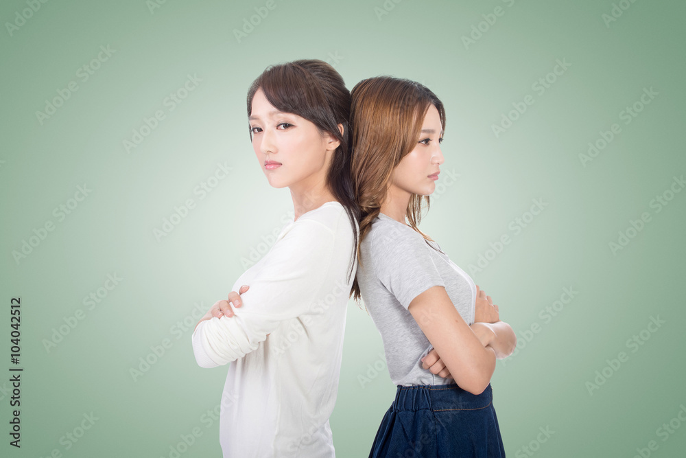 Unhappy Asian women Unhappy Asian women