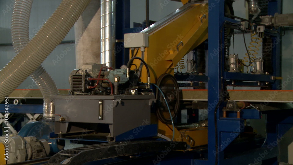 Manufacture of SIP. View on modern machine running Manufacture of SIP. View on modern machine running