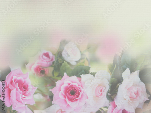 Pink rose soft style
