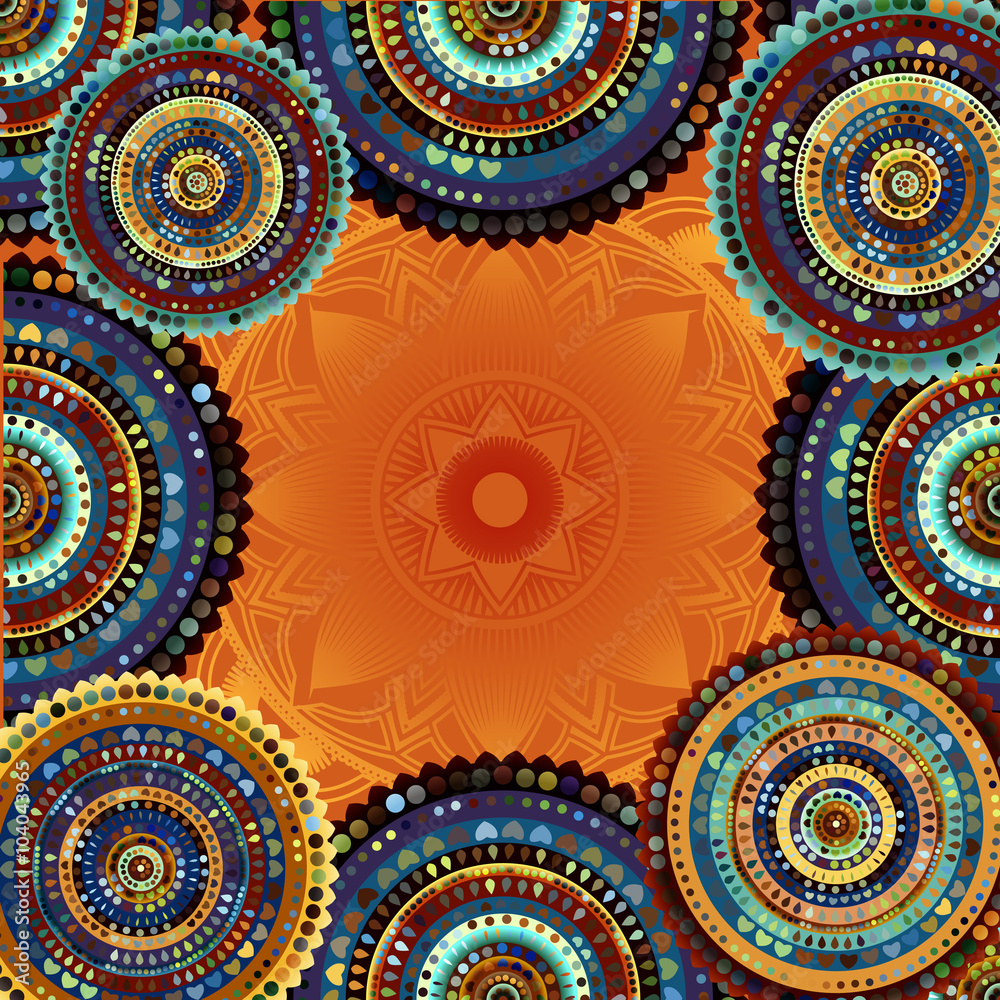 Abstract circles border Abstract circles border