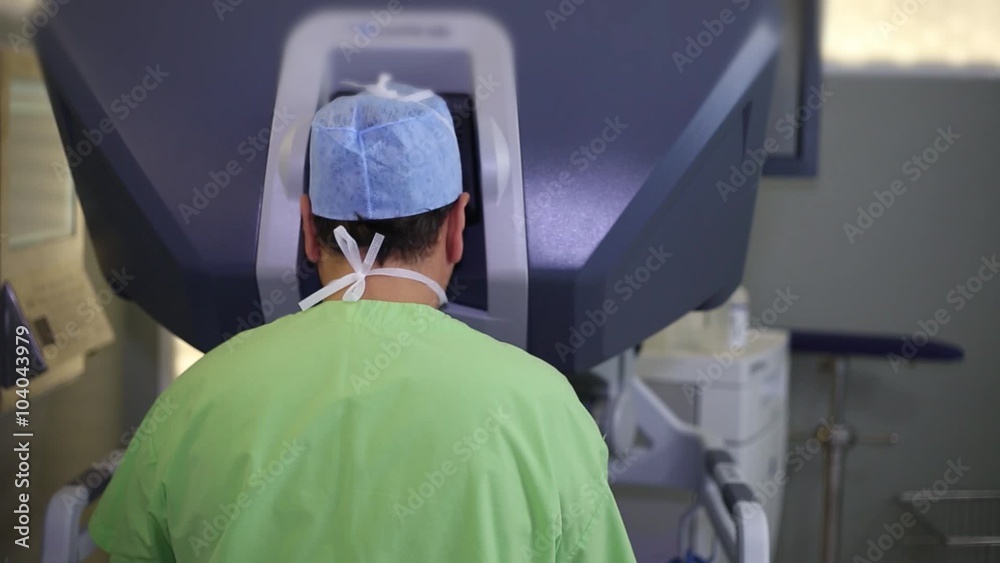 Robotic Surgery. Medical robot. Medical operation involving robot - Stock Footage Robotic Surgery. Medical robot. Medical operation involving robot - Stock Footage
