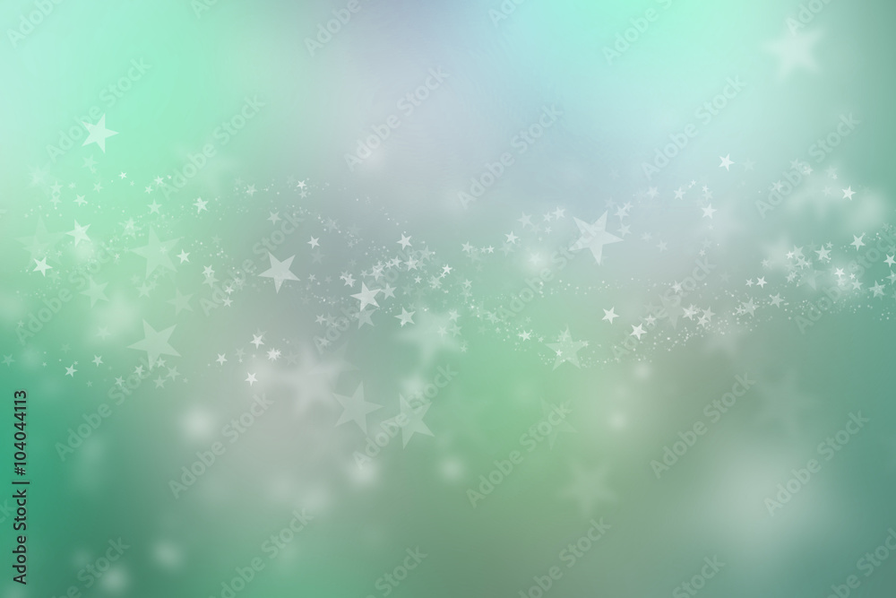 Natural forest bokeh star