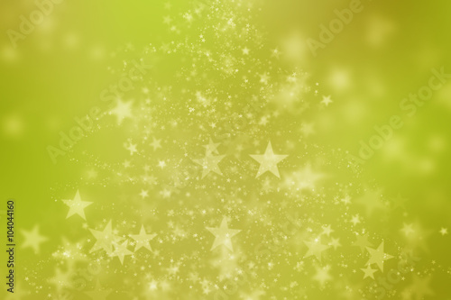 Natural forest bokeh star