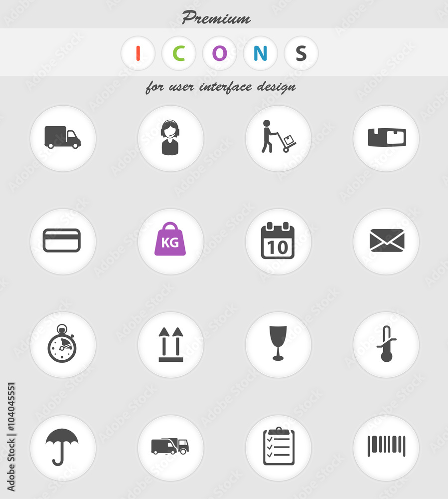 Delivery simply icons Delivery simply icons