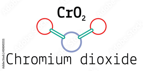 CrO2 chromium dioxide molecule