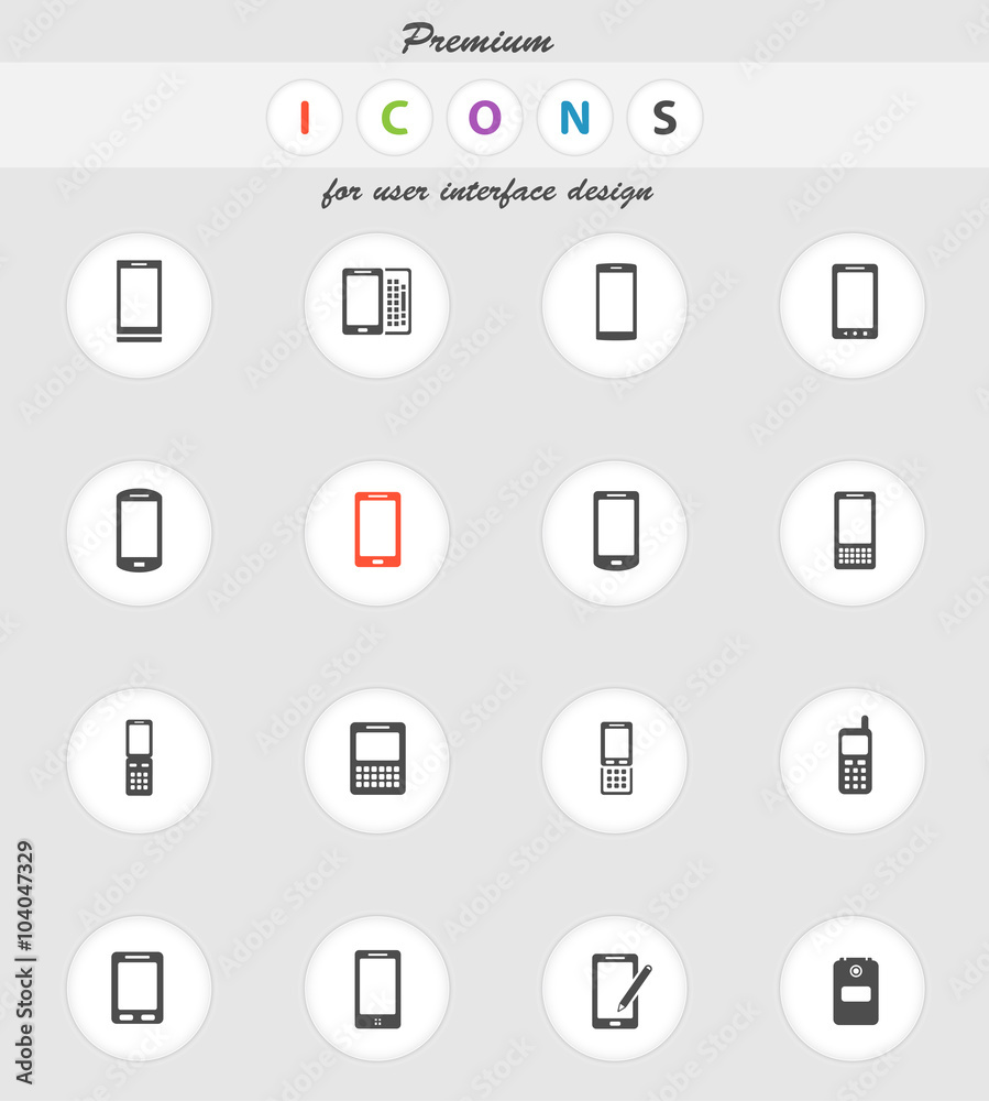 Phones simply icons Phones simply icons