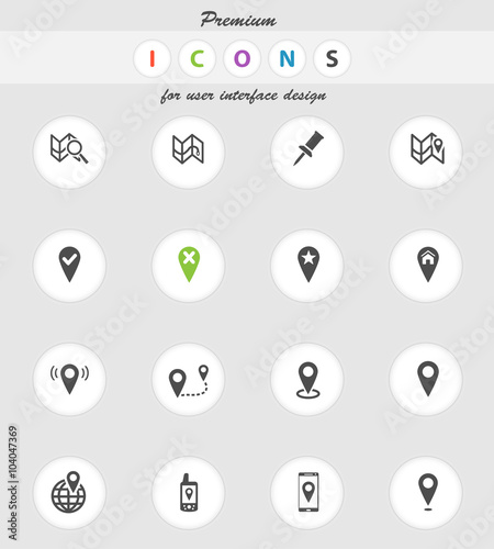 Pointer and maps simply icons