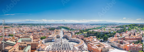 Photography Rome view from the Saint Peter Basilica