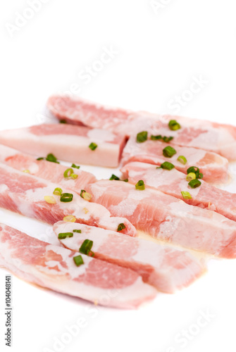 Pork sliced