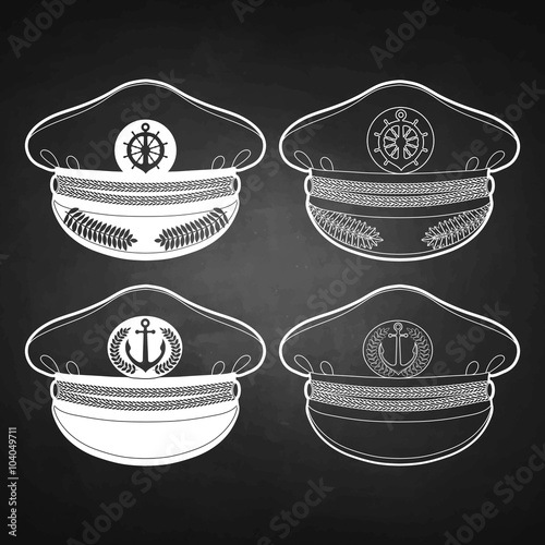 Graphic captain cap