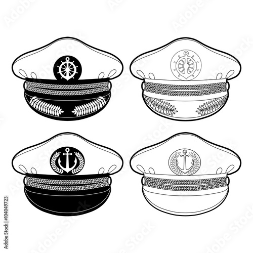 Graphic captain cap