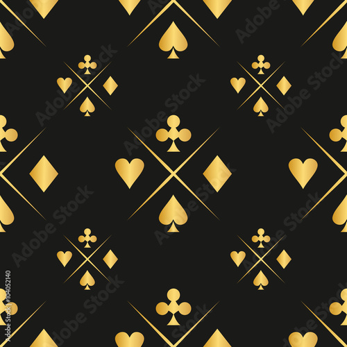 Casino  design elements vector icons. Casino games.Ace playing c
