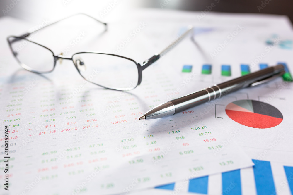 Business finance, tax, accounting, statistics and analytic research concept Business finance, tax, accounting, statistics and analytic research concept