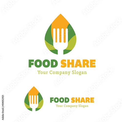 food share logo,cooking logo,restaurant logo,bistro logo,vector logo template