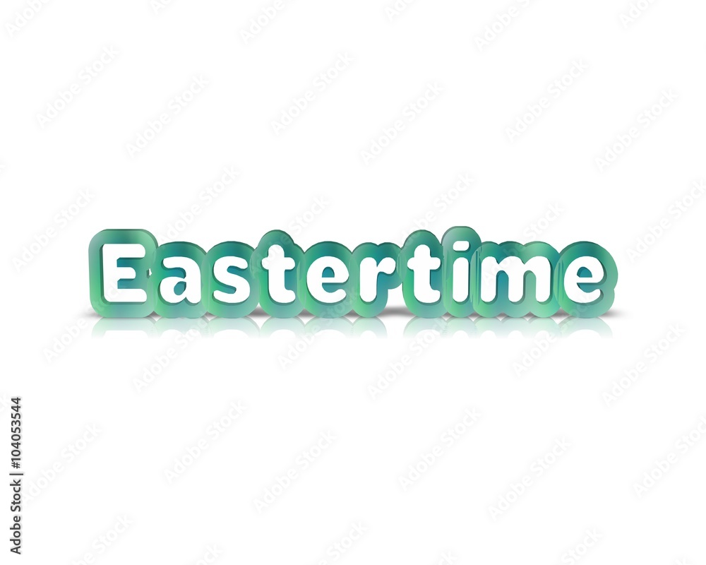 Happy easter 3d word Happy easter 3d word