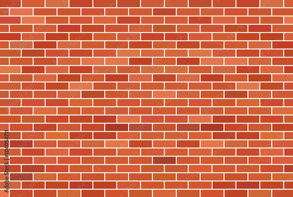 Brown brick wall background - Vector Brown brick wall background - Vector