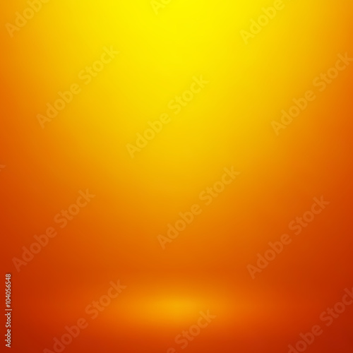 Abstract orange gradient background. Used as background for product display - Vector